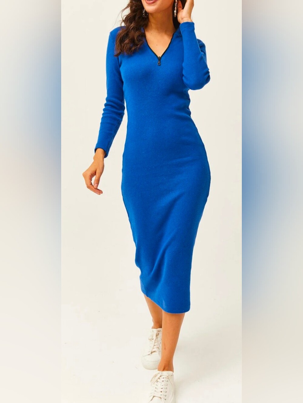 Ralph Lauren 100% Merino Wool Royal Blue Sweater - Lauren Collection M